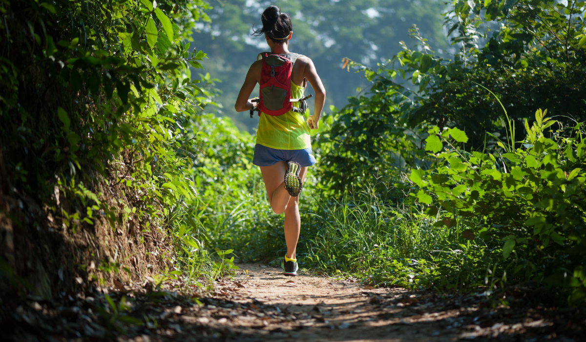 Young-woman-trail-runner-running